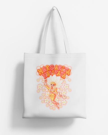 Tote Bag Margarita Kalifata Blanca