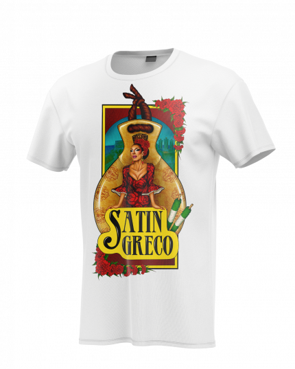 Camiseta Satin Greco Blanca
