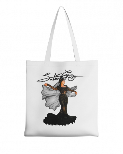 Tote Bag Satin Greco Torremolinos Blanca