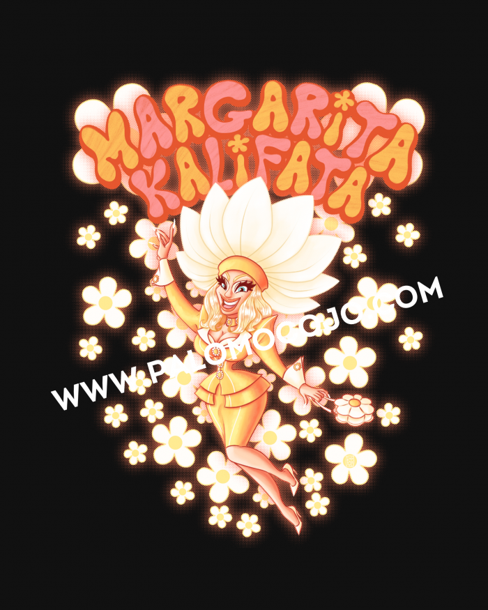 Camiseta Margarita Kalifata Negra