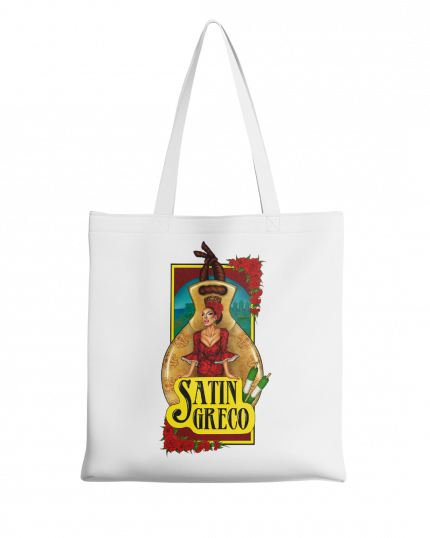 tote satin greco
